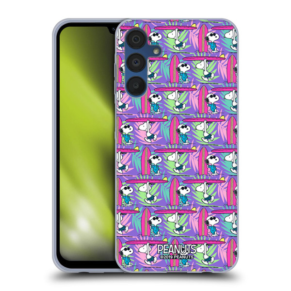 Peanuts Snoopy Aloha Disco Surf Pattern Soft Gel Case for Samsung Galaxy A15 & MagSafe