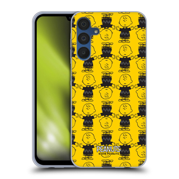 Peanuts Charlie Brown Patterns 2 Soft Gel Case for Samsung Galaxy A15 & MagSafe