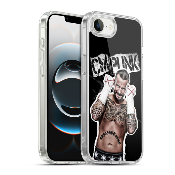 WWE CM Punk Graphics Soft Gel Case for Apple iPhone 16e / Apple iPhone 17e & MagSafe