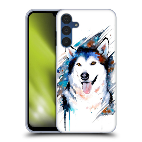 Pixie Cold Animals Husky Soft Gel Case for Samsung Galaxy A15 & MagSafe