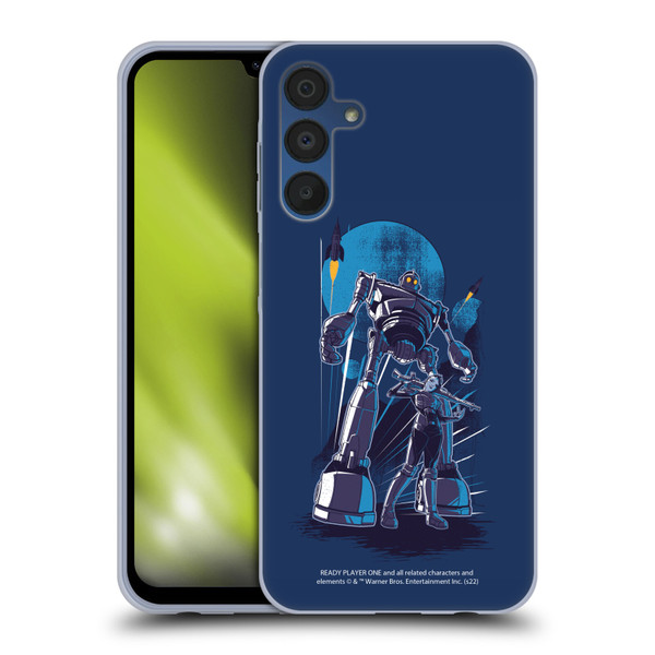 Ready Player One Graphics Iron Giant Soft Gel Case for Samsung Galaxy A15 & MagSafe