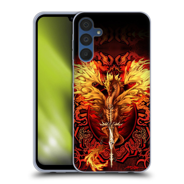 Ruth Thompson Dragons Flameblade Soft Gel Case for Samsung Galaxy A15 & MagSafe