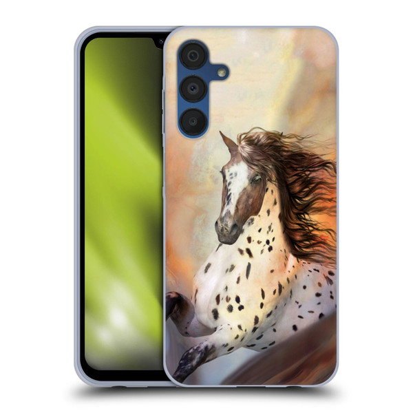 Simone Gatterwe Horses Wild 2 Soft Gel Case for Samsung Galaxy A15 & MagSafe