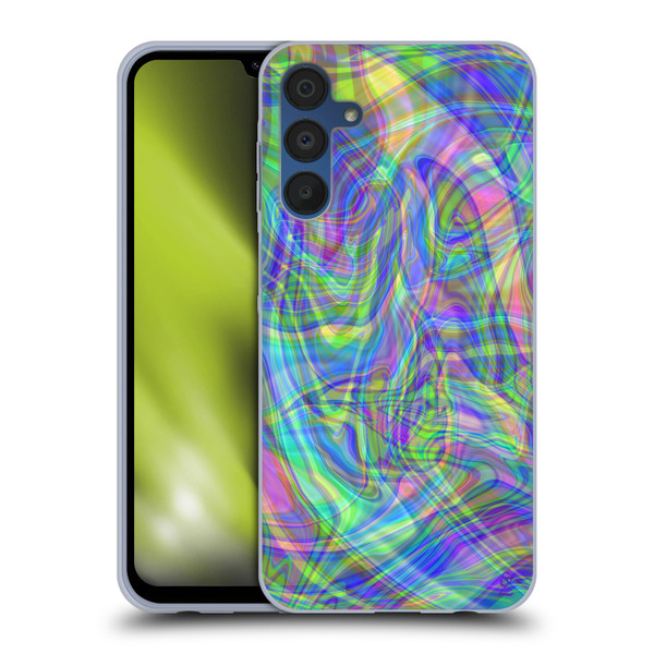 Suzan Lind Colours & Patterns Iridescent Abstract Soft Gel Case for Samsung Galaxy A15 & MagSafe