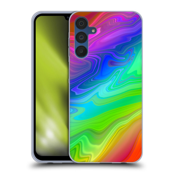 Suzan Lind Marble Rainbow Soft Gel Case for Samsung Galaxy A15 & MagSafe