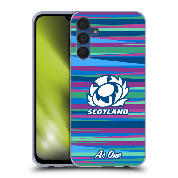 Scotland Rugby Graphics Training Pattern Soft Gel Case for Samsung Galaxy A15 & MagSafe