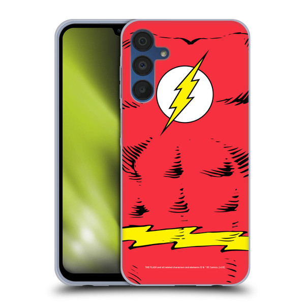 The Flash DC Comics Logo Costume Soft Gel Case for Samsung Galaxy A15 & MagSafe