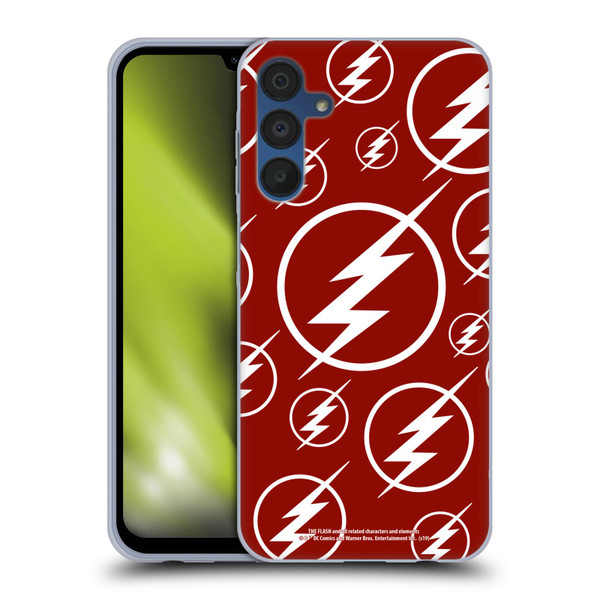 The Flash TV Series Logos Pattern Soft Gel Case for Samsung Galaxy A15 & MagSafe
