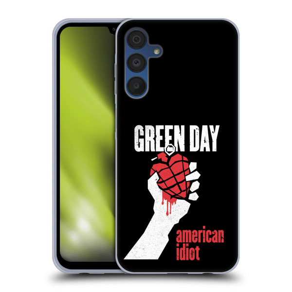 Green Day Graphics American Idiot Soft Gel Case for Samsung Galaxy A15 & MagSafe