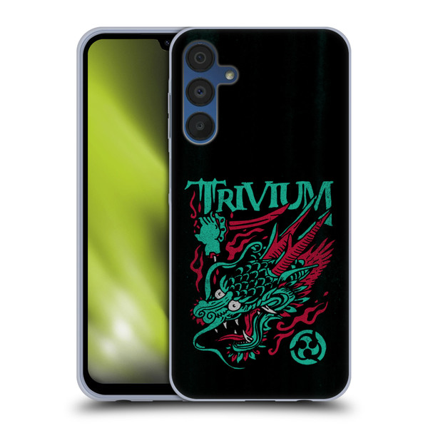 Trivium Graphics Screaming Dragon Soft Gel Case for Samsung Galaxy A15 & MagSafe