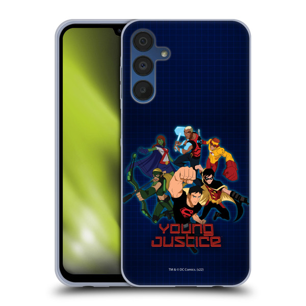 Young Justice Graphics Group Soft Gel Case for Samsung Galaxy A15 & MagSafe
