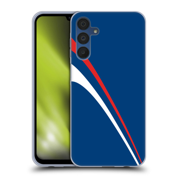 Ameritech Graphics Red And White Lines Soft Gel Case for Samsung Galaxy A15 & MagSafe