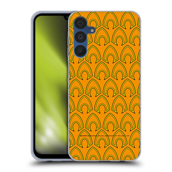 Aquaman DC Comics Logo Pattern Soft Gel Case for Samsung Galaxy A15 & MagSafe