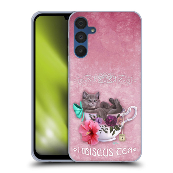 Ash Evans Graphics Hibiscus Tea Soft Gel Case for Samsung Galaxy A15 & MagSafe