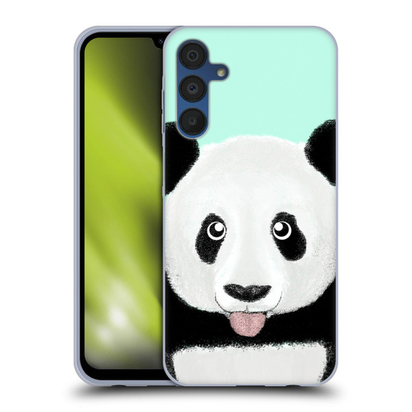 Barruf Animals The Cute Panda Soft Gel Case for Samsung Galaxy A15 & MagSafe