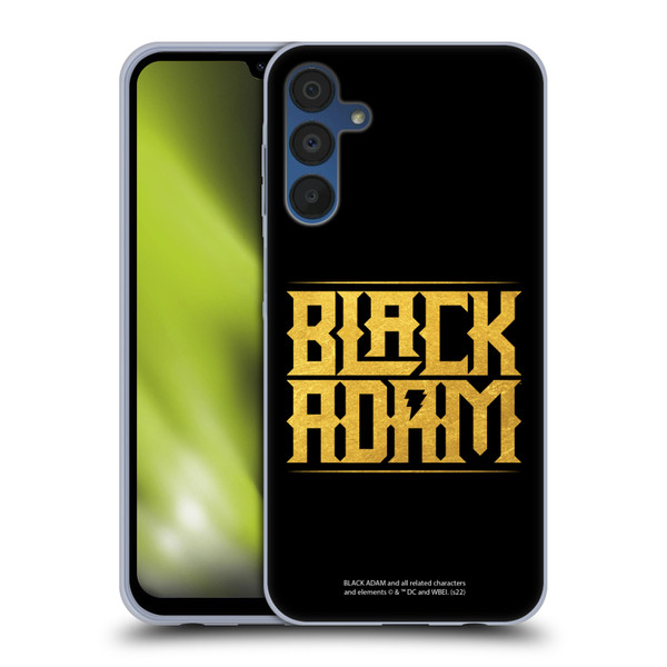 Black Adam Graphics Logotype Soft Gel Case for Samsung Galaxy A15 & MagSafe