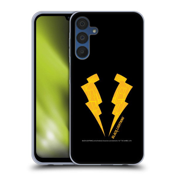 Black Lightning Key Art Logo Soft Gel Case for Samsung Galaxy A15 & MagSafe