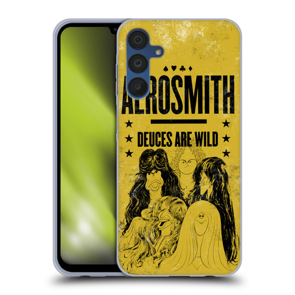 Aerosmith Classics Deuces Are Wild Soft Gel Case for Samsung Galaxy A15 & MagSafe