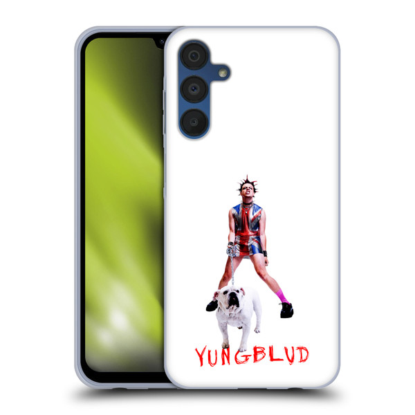 Yungblud Graphics Strawberry Lipstick Soft Gel Case for Samsung Galaxy A15 & MagSafe