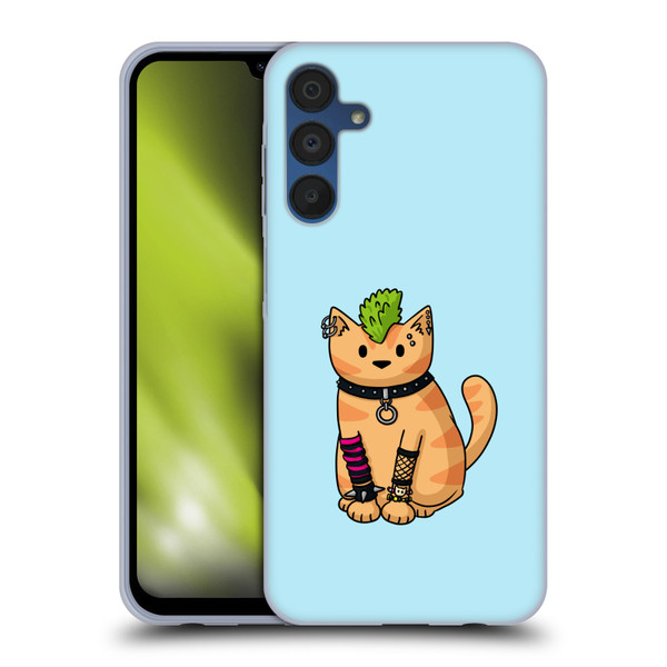 Beth Wilson Doodlecats Punk 2 Soft Gel Case for Samsung Galaxy A15 & MagSafe