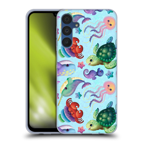 Carla Morrow Patterns Sea Life Soft Gel Case for Samsung Galaxy A15 & MagSafe