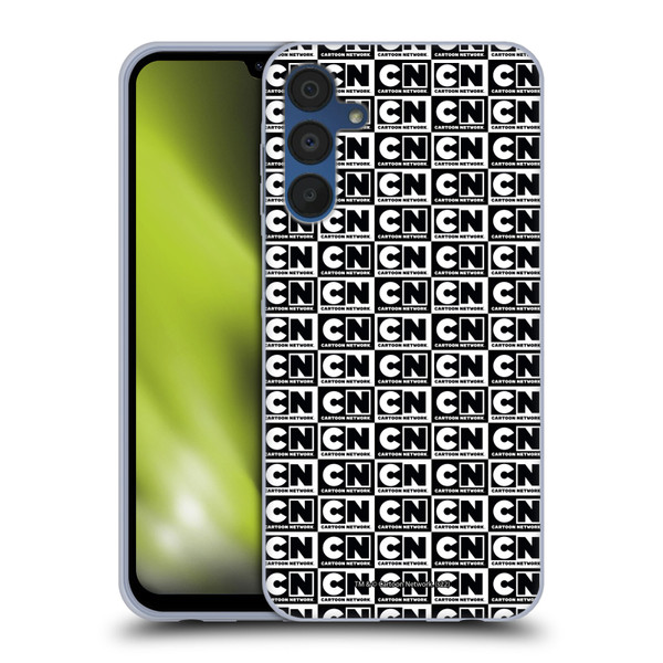 Cartoon Network Logo Pattern Soft Gel Case for Samsung Galaxy A15 & MagSafe