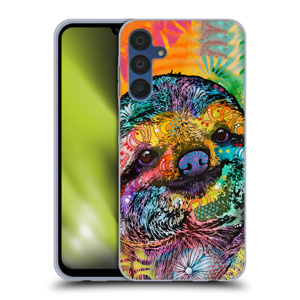 Dean Russo Wildlife 3 Sloth Soft Gel Case for Samsung Galaxy A15 & MagSafe