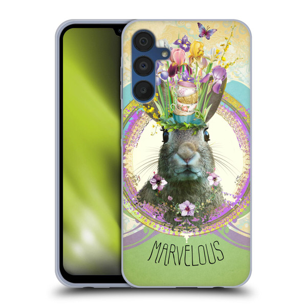 Duirwaigh Boho Animals Rabbit Soft Gel Case for Samsung Galaxy A15 & MagSafe