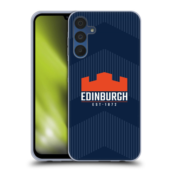 Edinburgh Rugby Graphics Lines Soft Gel Case for Samsung Galaxy A15 & MagSafe