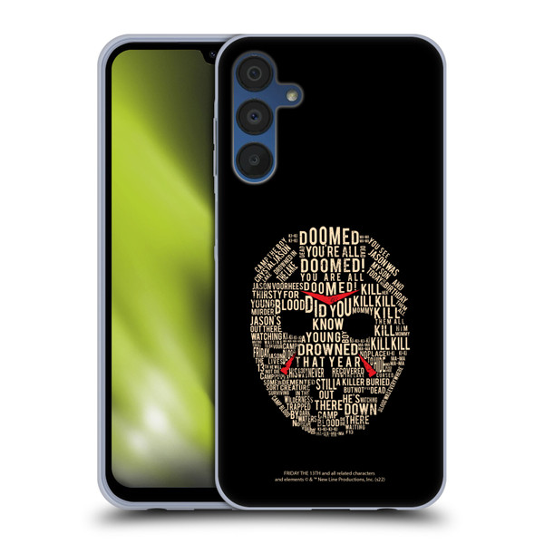 Friday the 13th 1980 Graphics Typography Soft Gel Case for Samsung Galaxy A15 & MagSafe
