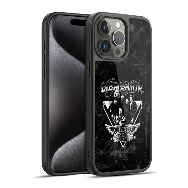 Aerosmith Black And White World Tour Gel Armour Case For Apple iPhone 15 Pro Max