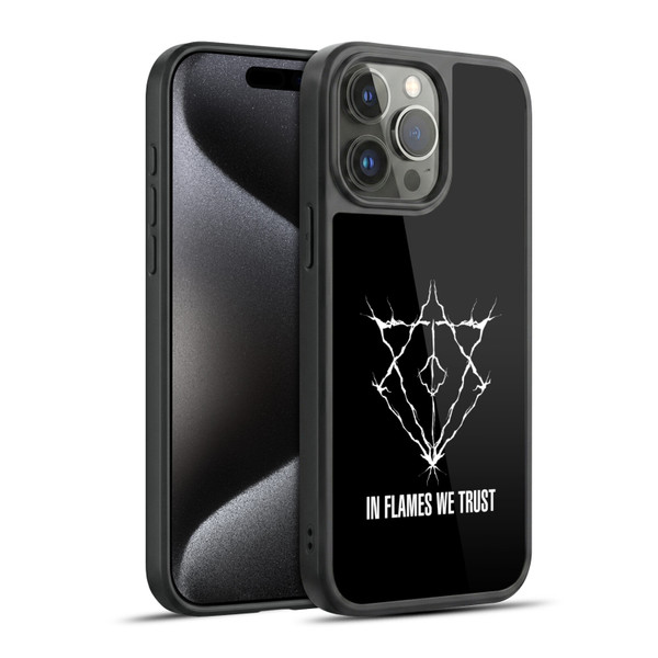 In Flames Metal Grunge Jesterhead Logo Gel Armour Case For Apple iPhone 15 Pro Max