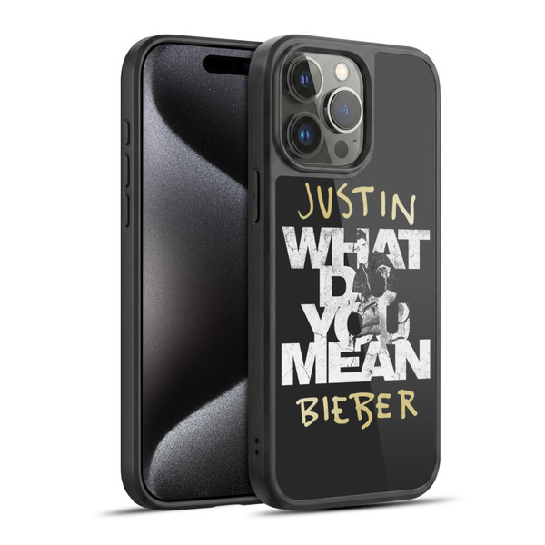 Justin Bieber Purpose B&w What Do You Mean Typography Gel Armour Case For Apple iPhone 15 Pro Max