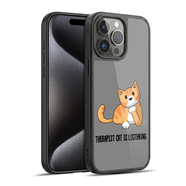 Beth Wilson Doodle Cats 2 Therapist Gel Armour Case For Apple iPhone 15 Pro Max