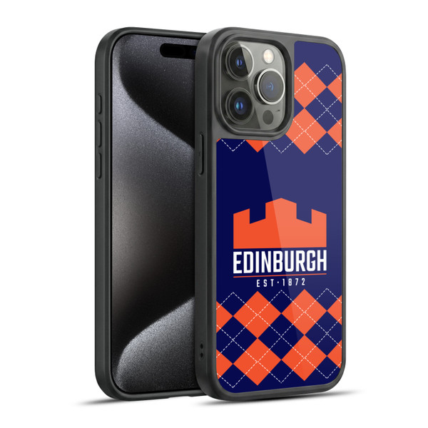 Edinburgh Rugby Logo 2 Argyle Gel Armour Case For Apple iPhone 15 Pro Max
