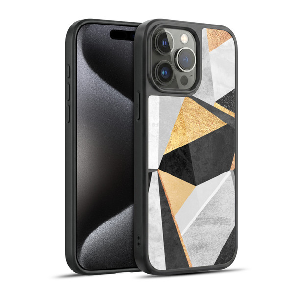 Elisabeth Fredriksson Geometric Design And Pattern Geometry Gold Gel Armour Case For Apple iPhone 15 Pro Max