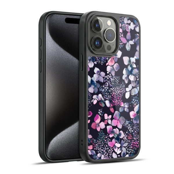 Ninola Floral Hydrangea Astronomical Gel Armour Case For Apple iPhone 15 Pro Max