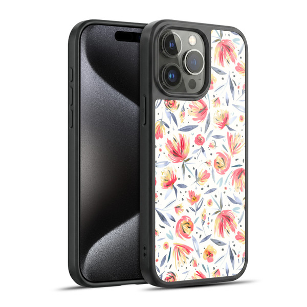 Ninola Floral Peonies Gel Armour Case For Apple iPhone 15 Pro Max
