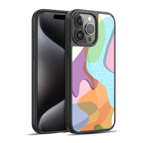 Ninola Freeform Patterns Shapes In Color Gel Armour Case For Apple iPhone 15 Pro Max