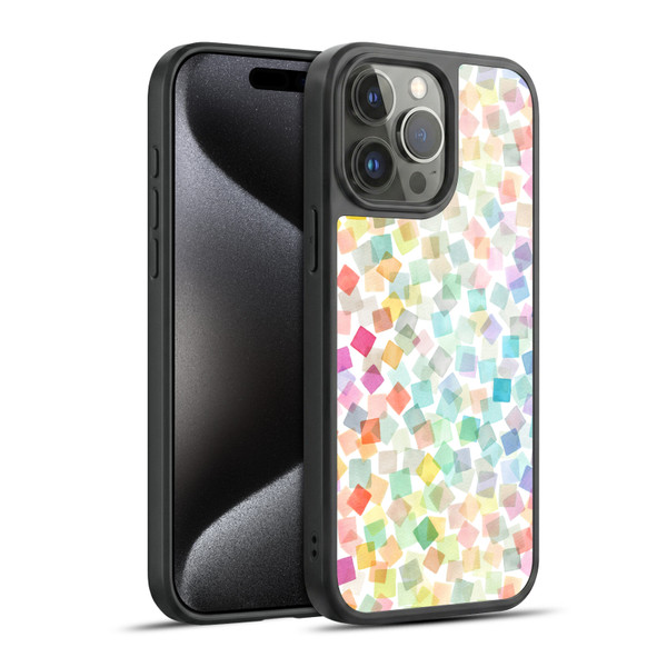 Ninola Mix Patterns Confetti Plaids Gel Armour Case For Apple iPhone 15 Pro Max