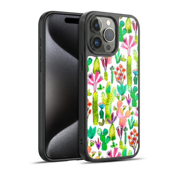 Ninola Summer Patterns Cacti Garden Gel Armour Case For Apple iPhone 15 Pro Max