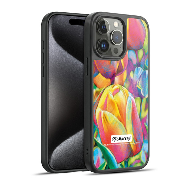 P.D. Moreno Assorted Design Tulips Gel Armour Case For Apple iPhone 15 Pro Max