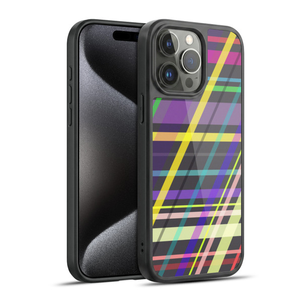 PLdesign Geometric Crossing Lines Gel Armour Case For Apple iPhone 15 Pro Max