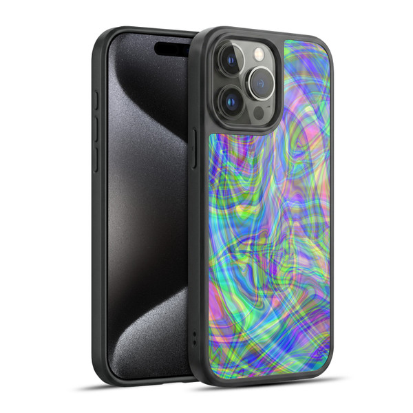 Suzan Lind Colours & Patterns Iridescent Abstract Gel Armour Case For Apple iPhone 15 Pro Max