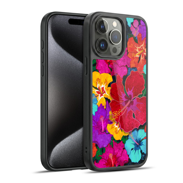 Suzan Lind Colours & Patterns Tropical Hibiscus Gel Armour Case For Apple iPhone 15 Pro Max