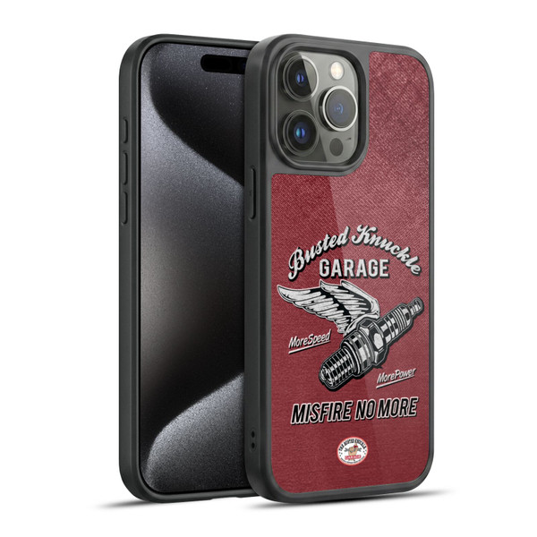 Busted Knuckle Garage Graphics Misfire Gel Armour Case For Apple iPhone 15 Pro Max