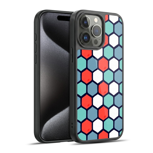 Cat Coquillette Patterns 6 Honeycomb Coral Gel Armour Case For Apple iPhone 15 Pro Max