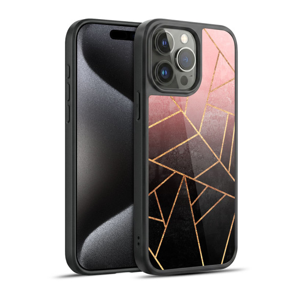 Elisabeth Fredriksson Sparkles Pink And Black Gel Armour Case For Apple iPhone 15 Pro Max