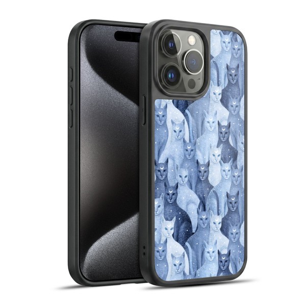 Episodic Drawing Pattern Cats Gel Armour Case For Apple iPhone 15 Pro Max