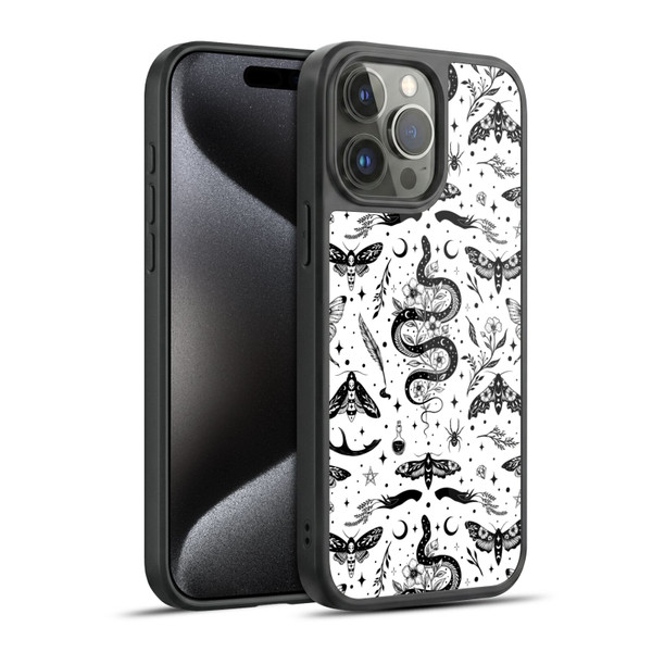 Episodic Drawing Pattern Flash Tattoo Gel Armour Case For Apple iPhone 15 Pro Max